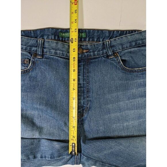 Lauren Jeans Co. Ralph Lauren Jeans Crop Capri Blue 100% Cotton Denim - Picture 11 of 12